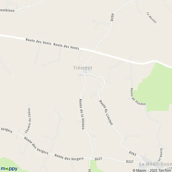 Plan Trémont carte de Trémont (61390) et infos pratiques