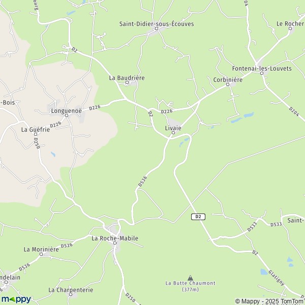 Carte Livaie, 61420 L'Orée-d'Écouves