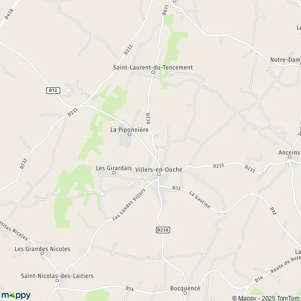 Plan VillersenOuche carte de VillersenOuche (61550) et infos