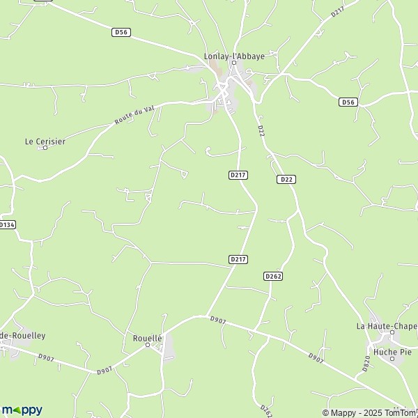 Carte Le Fay, 61700 Lonlay-l'Abbaye
