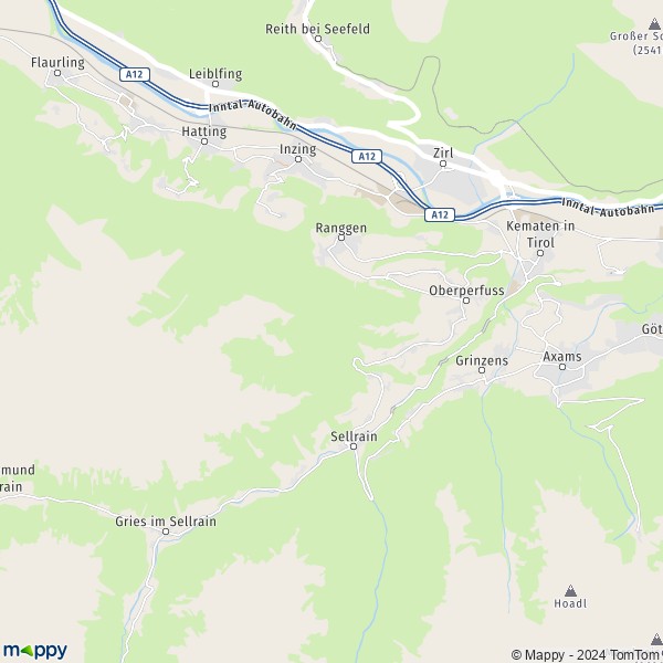 La carte pour la ville de Oberperfuss 6173-6179