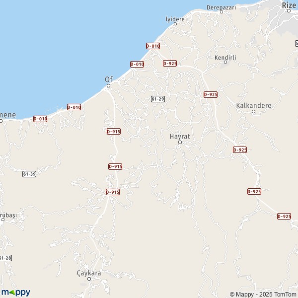 La carte pour la ville de Of 61830