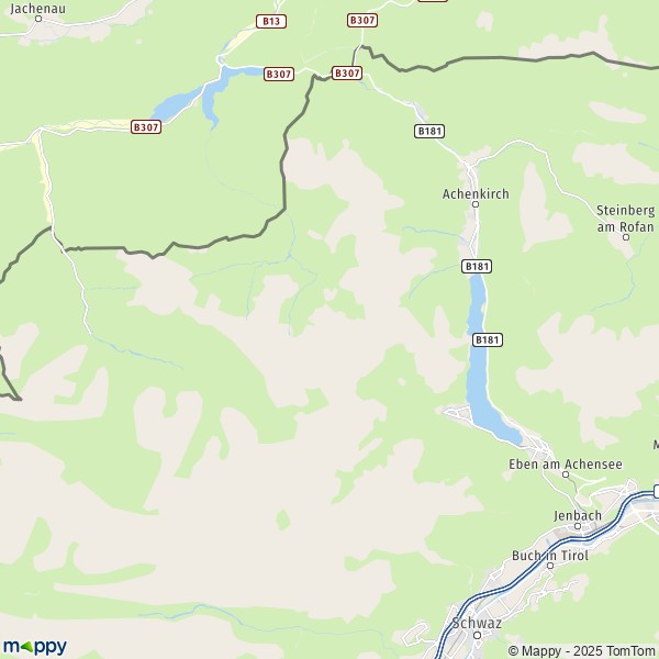 La carte pour la ville de Maurach, 6212 Eben am Achensee