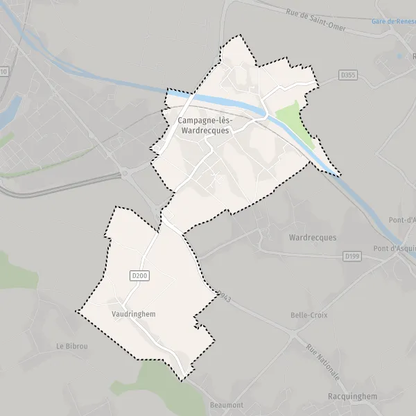 Plan Campagne Les Wardrecques Carte De Campagne Les Wardrecques 621 Et Infos Pratiques