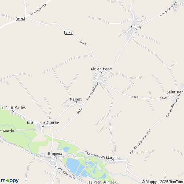 Carte Le Fort Mahon, 62170 Aix-en-Issart