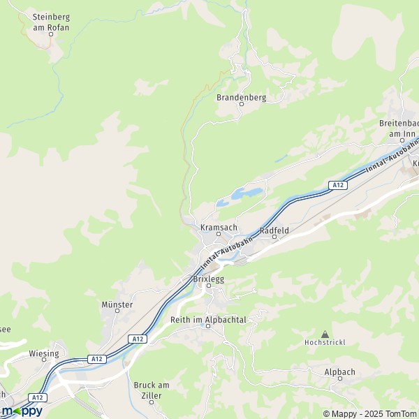 La carte pour la ville de Kramsach 6233
