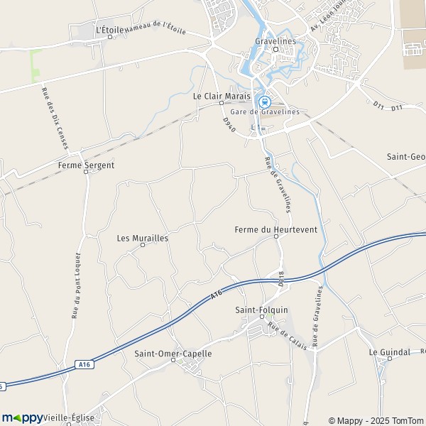 Carte Le Nord, 62370 Saint-Folquin