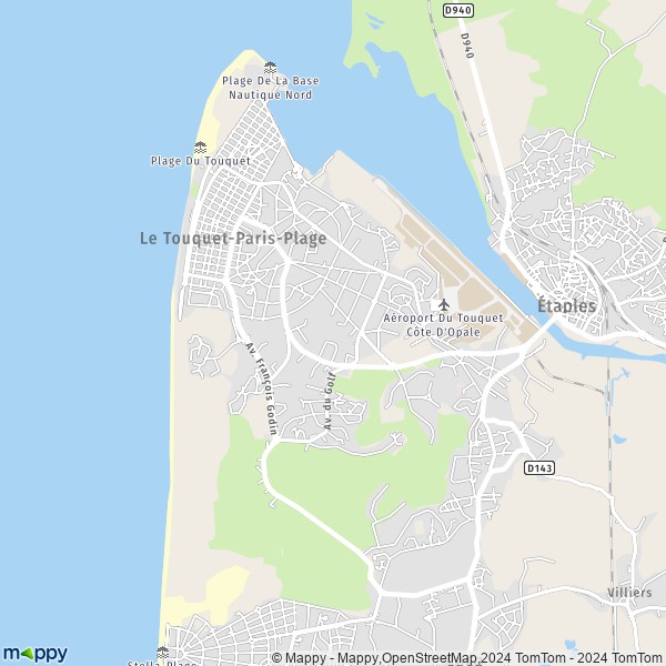 La carte pour la ville de Le Touquet-Paris-Plage 62520