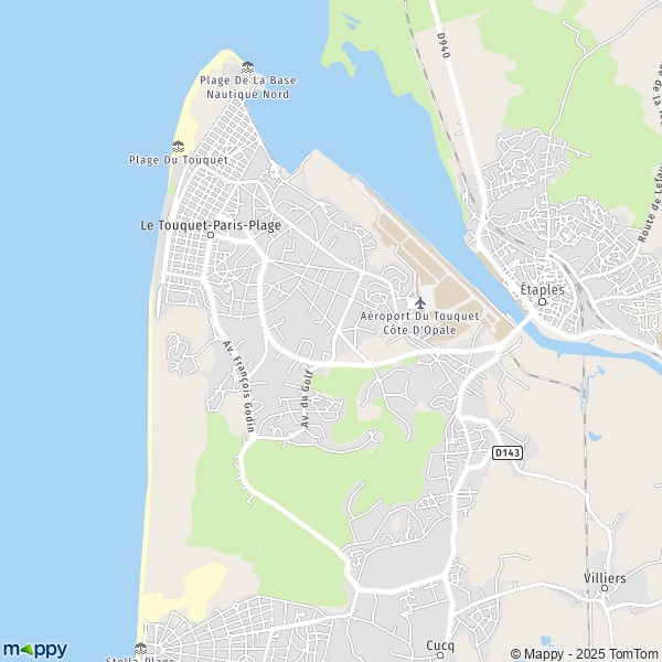 La carte pour la ville de Le Touquet-Paris-Plage 62520