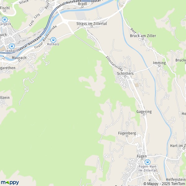 La carte pour la ville de Schlitters 6261-6264