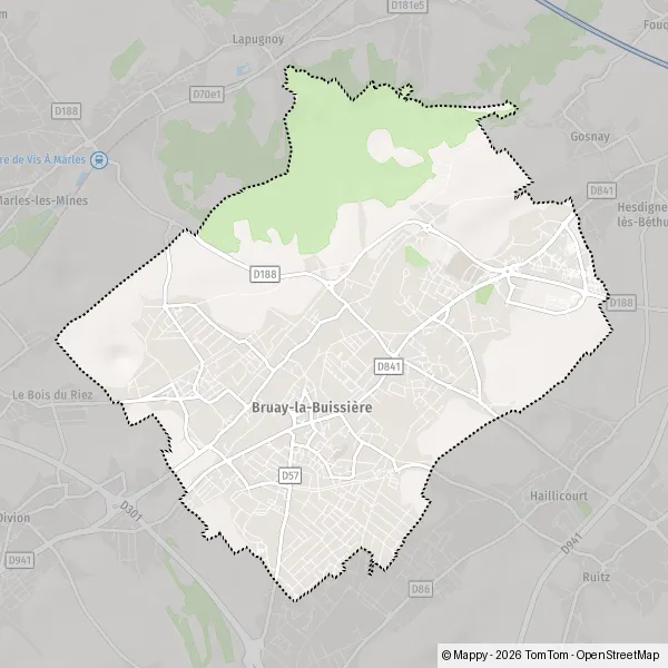 Plan BruaylaBuissière carte de BruaylaBuissière (62700) et infos