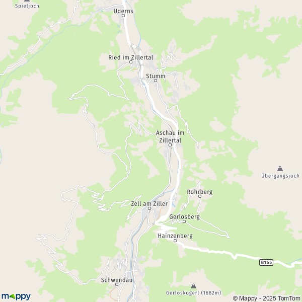 La carte pour la ville de Aschau im Zillertal 6272-6274