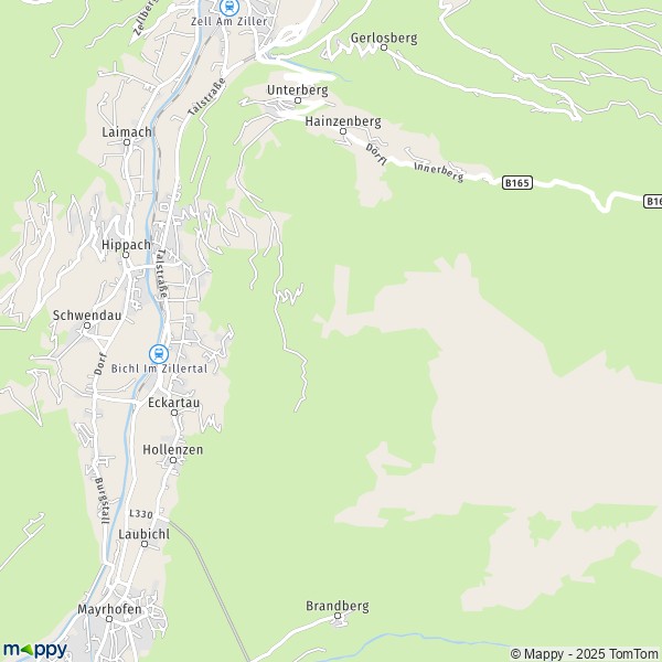La carte pour la ville de Ramsau im Zillertal 6284