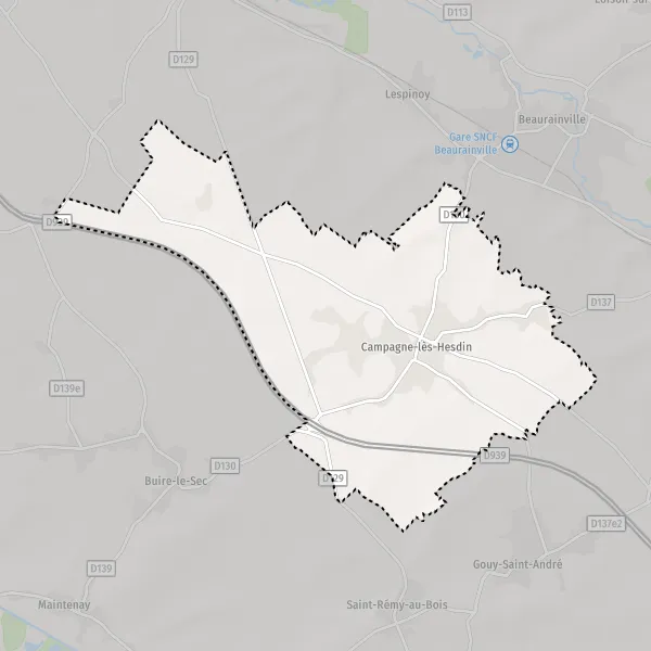 Plan Campagne Les Hesdin Carte De Campagne Les Hesdin Et Infos Pratiques