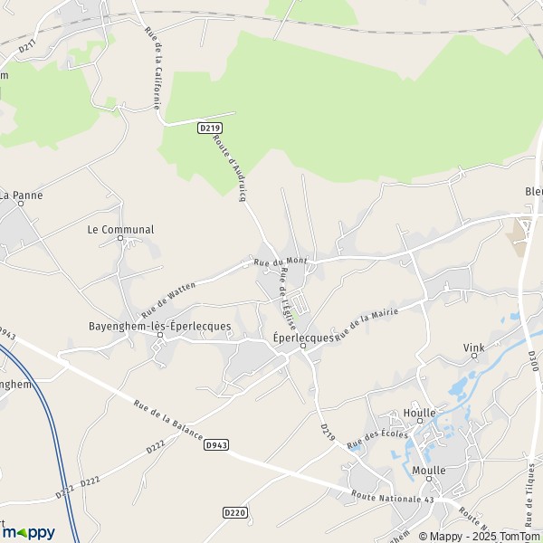 Carte Ouest Mont, 62910 Éperlecques