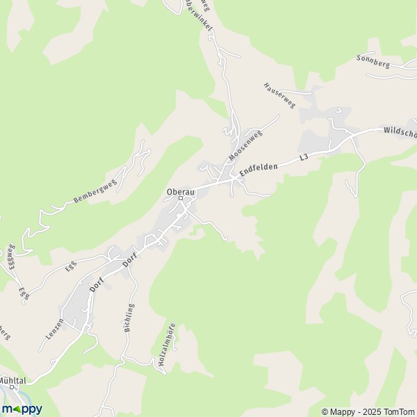 Carte Oberau, 6311 Wildschönau