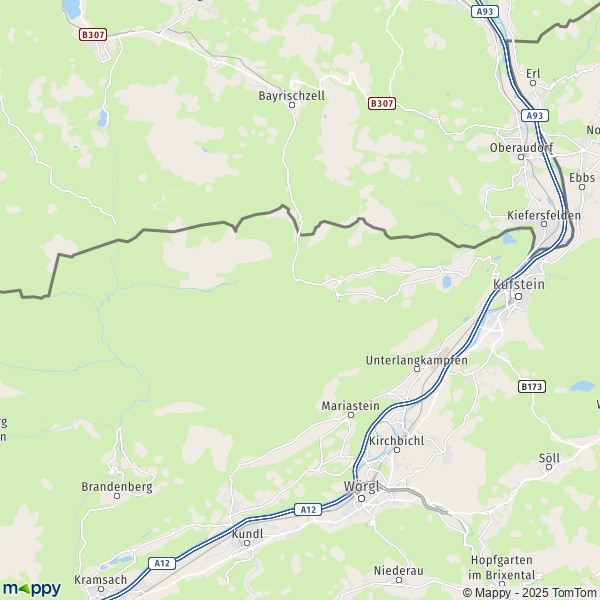 La carte pour la ville de Thiersee 6335
