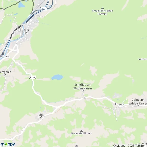 La carte pour la ville de Scheffau am Wilden Kaiser 6351