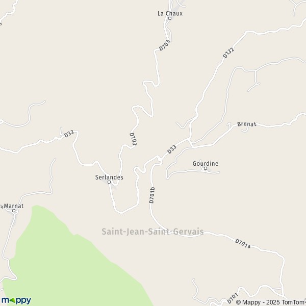 Carte Les Menets, 63570 Saint-Jean-Saint-Gervais