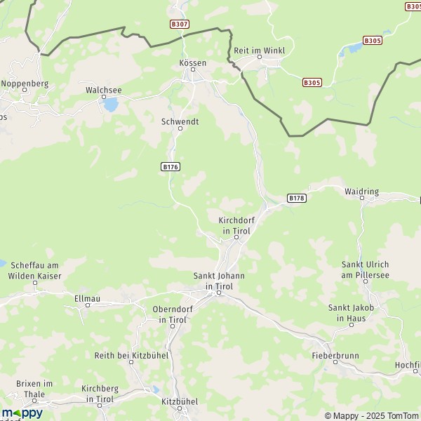 La carte pour la ville de Kirchdorf in Tirol 6382-6384
