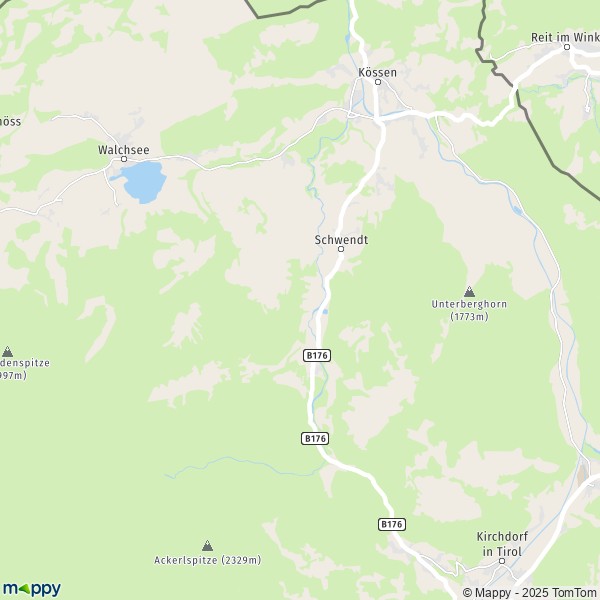 La carte pour la ville de Schwendt 6382-6385