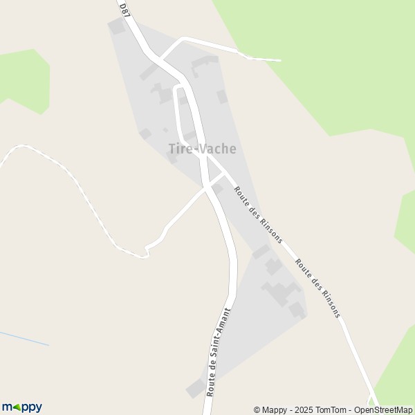 Carte Tire-Vache, 63980 Chambon-sur-Dolore
