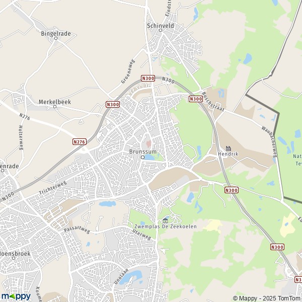 La carte pour la ville de Brunssum 6414-6451