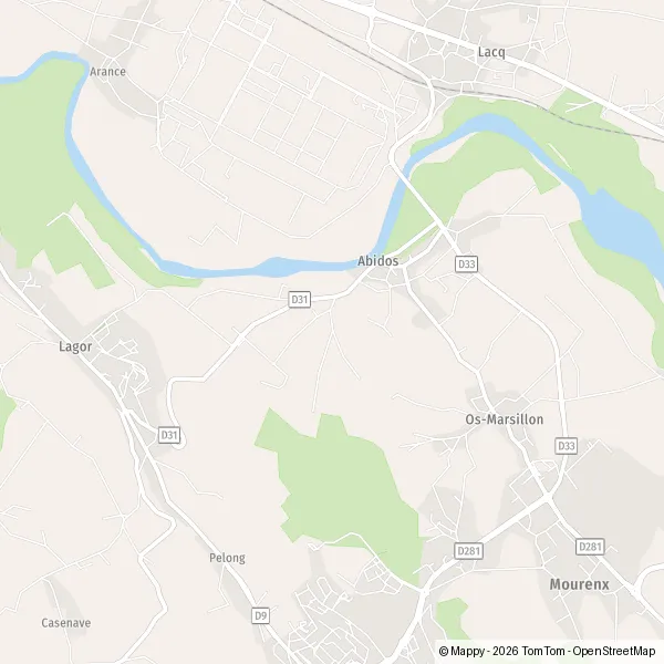 Plan Chalosse : carte de Chalosse, 64150 Abidos et infos pratiques