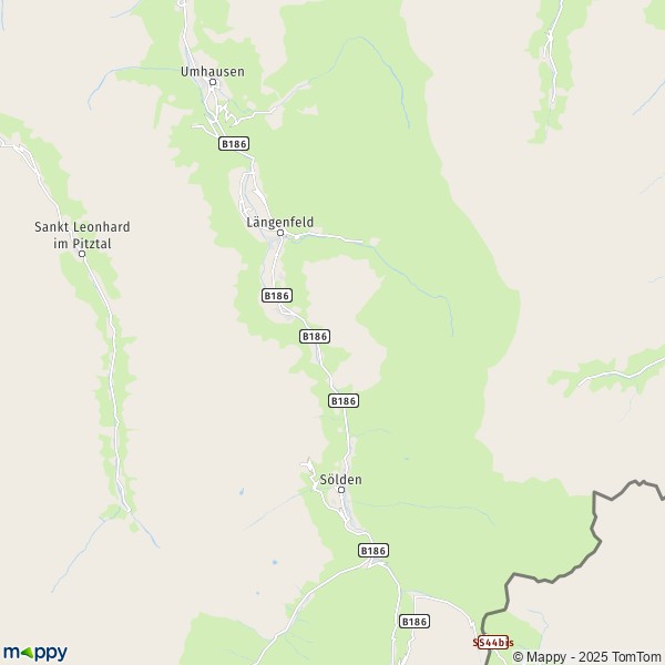 La carte pour la ville de Längenfeld 6444