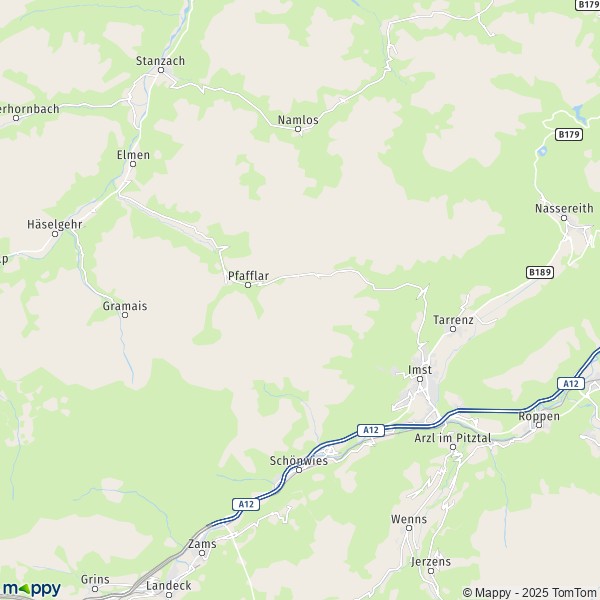 La carte pour la ville de Imst 6460-6492