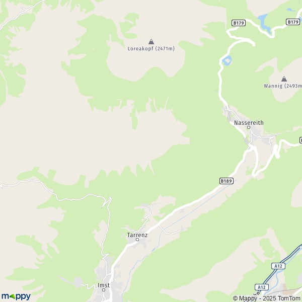 La carte pour la ville de Tarrenz 6464