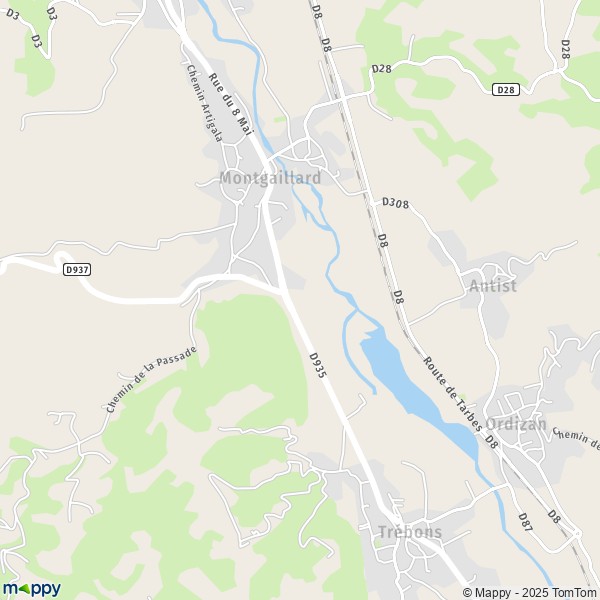 Carte La Salie, 65200 Montgaillard