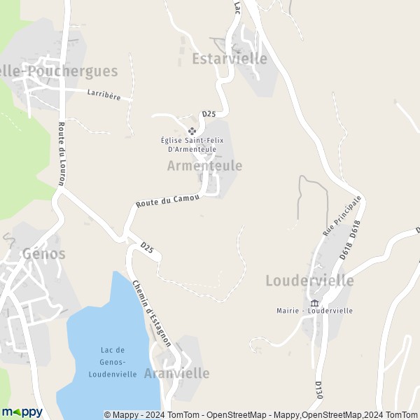 La carte pour la ville de Armenteule, 65240 Loudenvielle