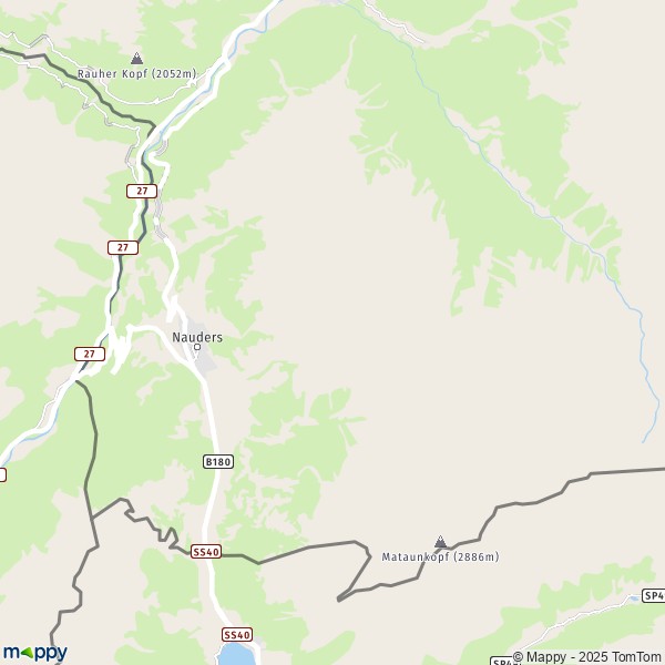 La carte pour la ville de Nauders 6542-6543