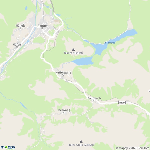 La carte pour la ville de Heiterwang 6611