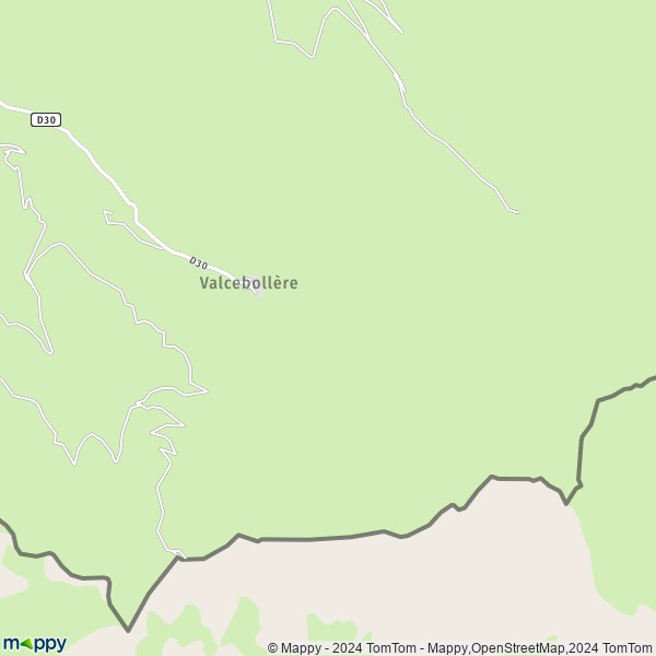 La carte pour la ville de Valcebollère 66340