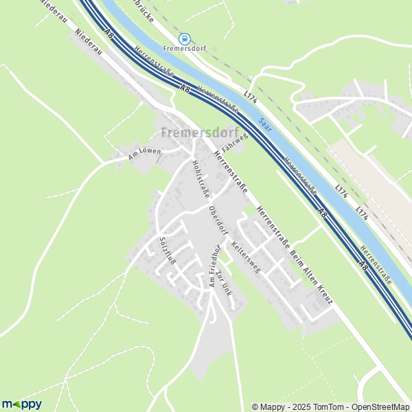 Carte Fremersdorf, 66780 Rehlingen-Siersburg