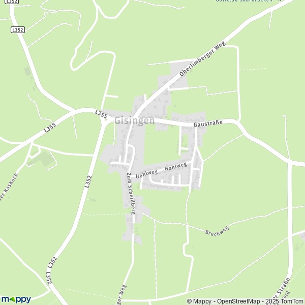 Carte Gisingen, 66798 Wallerfangen