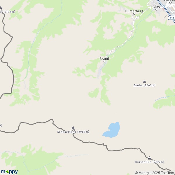 La carte pour la ville de Brand 6708-6710