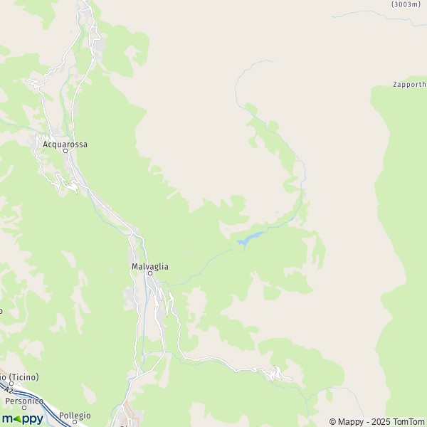 La carte pour la ville de Serravalle 6713-6721