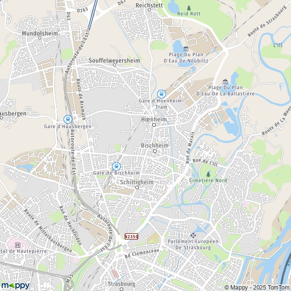 La carte pour la ville de Schiltigheim 67300