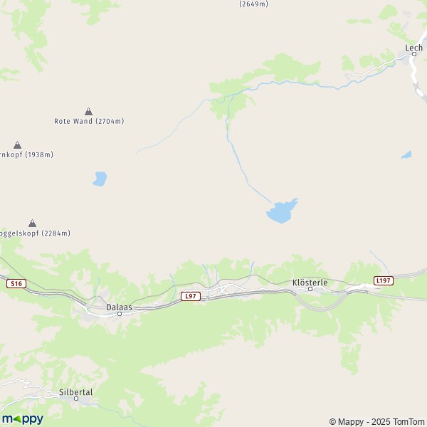 La carte pour la ville de Dalaas 6752-6764