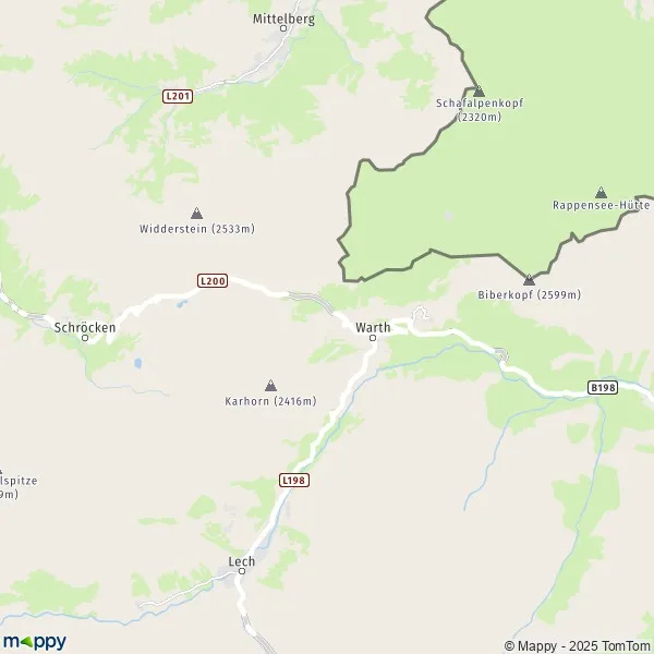 La carte pour la ville de Warth 6767