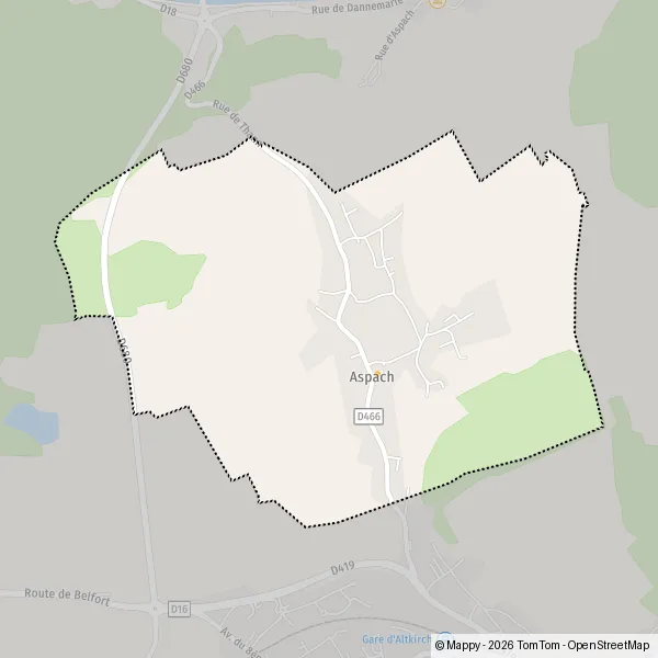 Plan Aspach Carte De Aspach 68130 Et Infos Pratiques