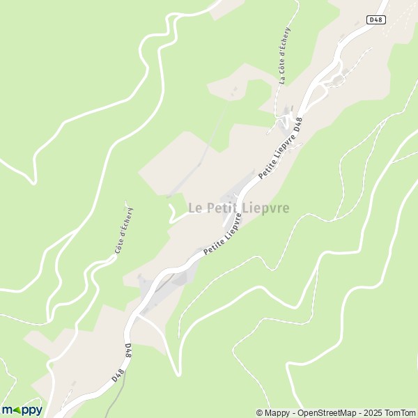 Carte Le Petit Liepvre, 68160 Sainte-Marie-aux-Mines