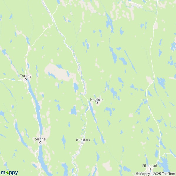 La carte pour la ville de Hagfors 68330-68495