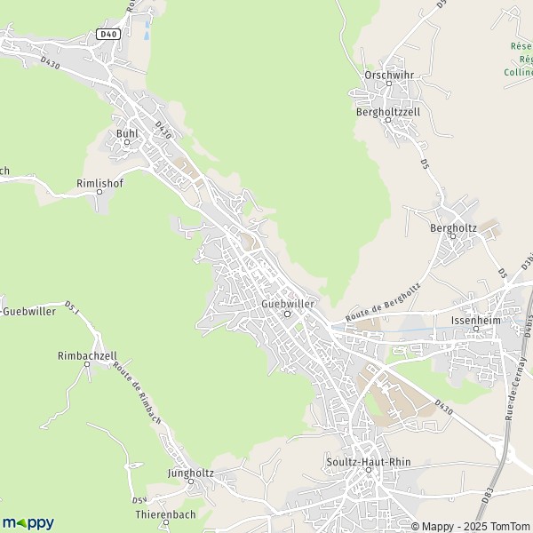 Carte Forêt Domaniale de Guebwiller, 68500 Guebwiller