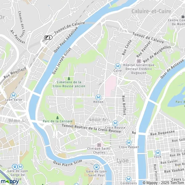 Plan Lyon carte de Lyon (69004) et infos pratiques