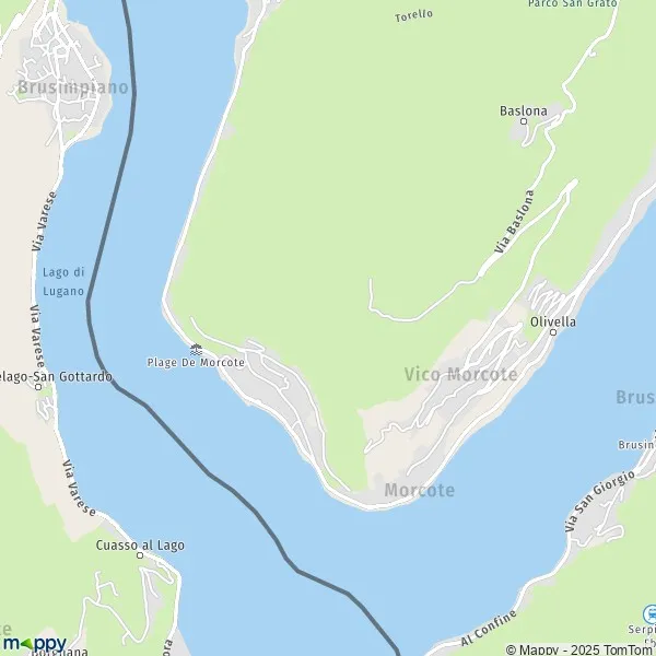 La carte pour la ville de Morcote 6922