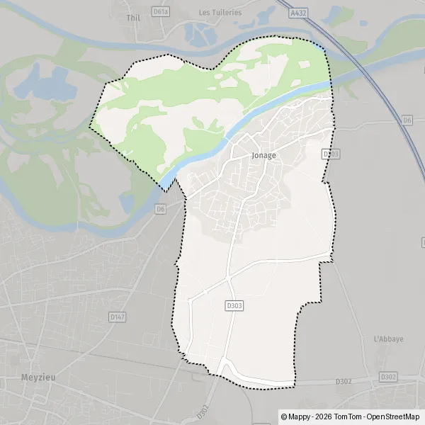 Plan Jonage : carte de Jonage (69330) et infos pratiques